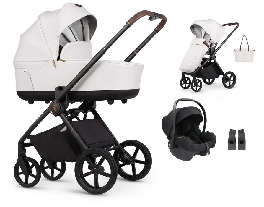 Wózek wielofunkcyjny VENICCI CLARO Vanilla zestaw 2w1/3w1/4w1 OD RĘKI!