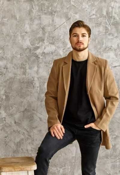 Мужское пальто на теперішню зиму, осін, весну Турецкий хлопок чоловіче