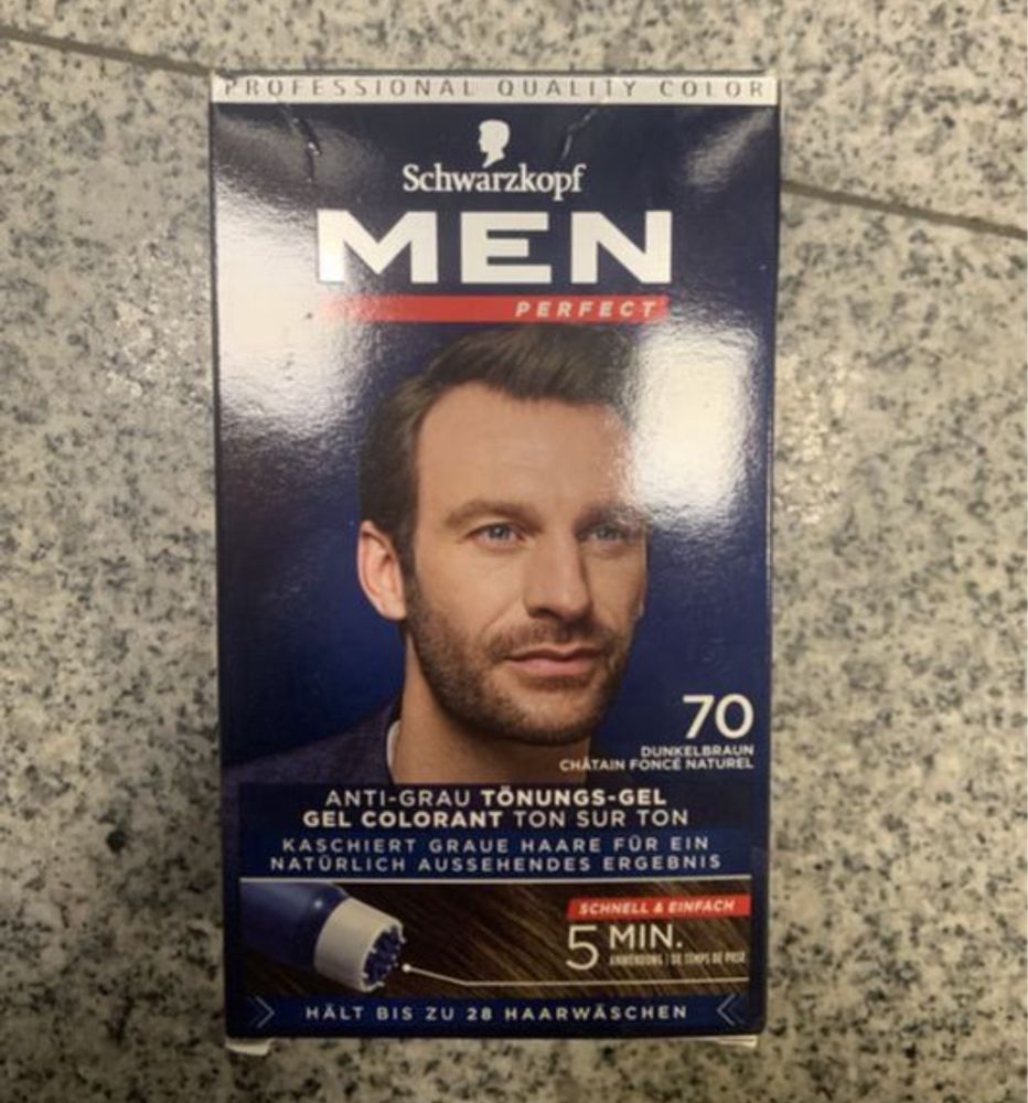 Schwarzkopf Men Perfect Męski Odsiwiacz w żelu 70 Ciemny Brąz