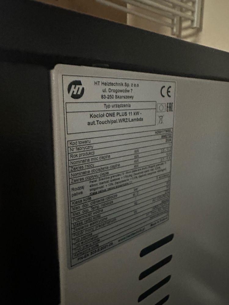 Heiztechnik Kocioł na pellet OnePlus 11kW