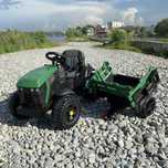 TRAKTOR Ciągnik John Deere Auto AKUMULATOR TIR Przyczepa Pilot DZIECI