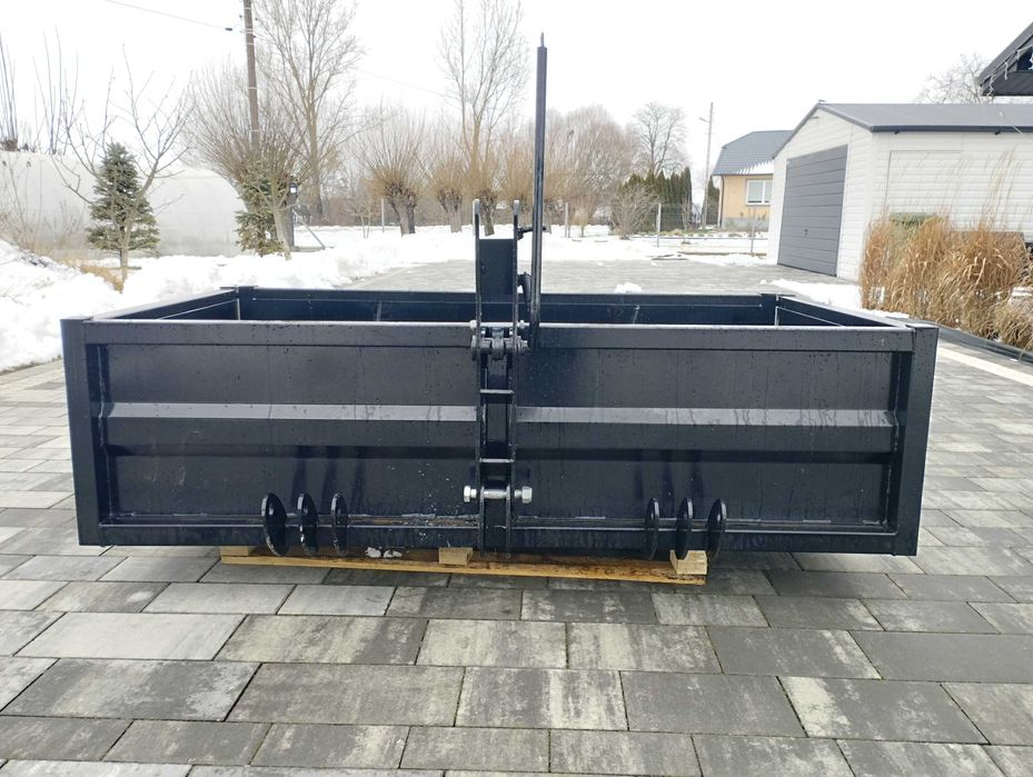 Skrzynia do Ciągnika z kiprem oraz lemieszem Skrzynia załadunkowa