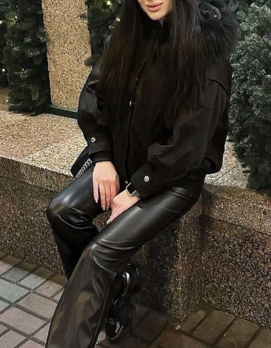 Парка з натуральним хутром