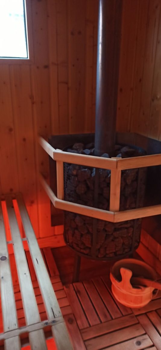 Mobilna sauna solar prysznic