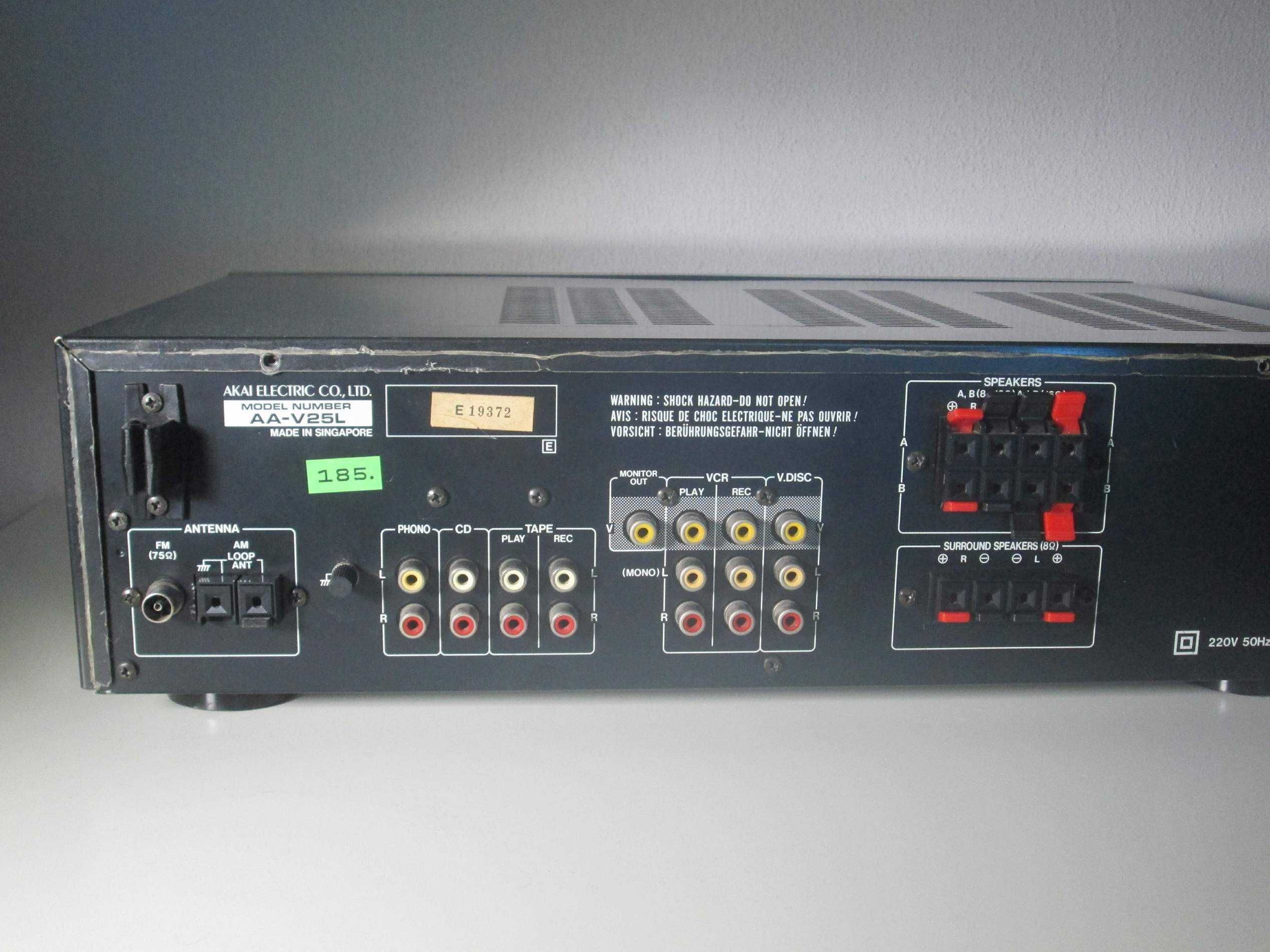 AKAI amplituner AA-V25 - do naprawy - 1990 r. ładny stan!