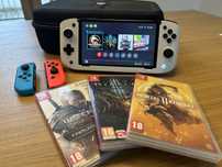 Nintendo Switch OLED + Nitro Deck + Wiedzmin 3, Diablo 3, Mortal Komba