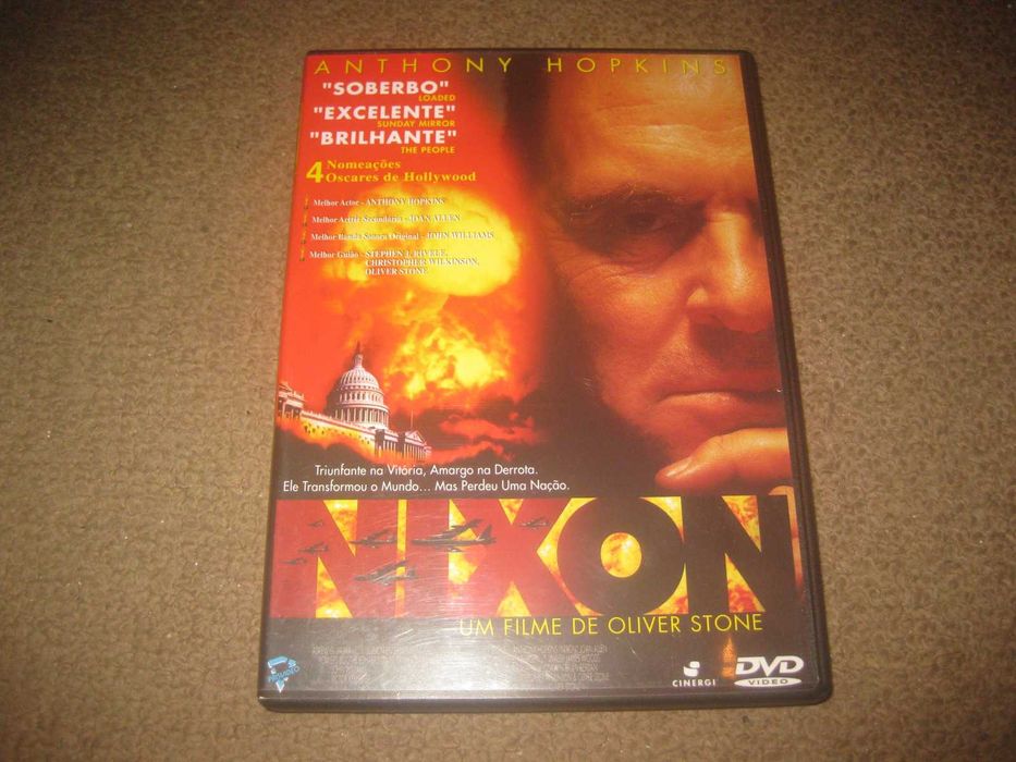 DVD "Nixon" com Anthony Hopkins/Raro!