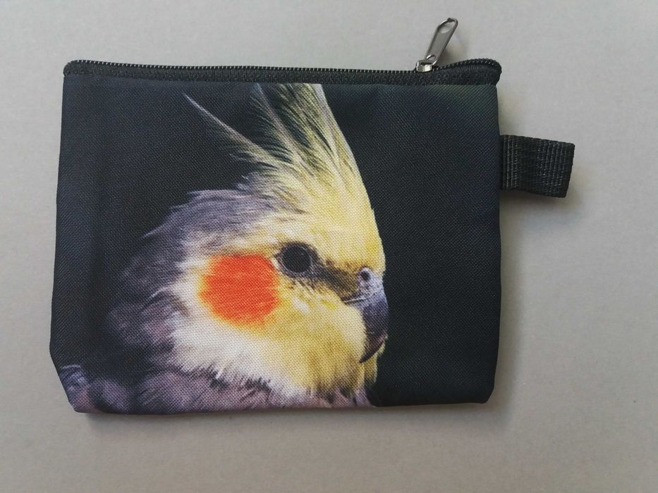 portfelik etui na karty papuga nimfa
