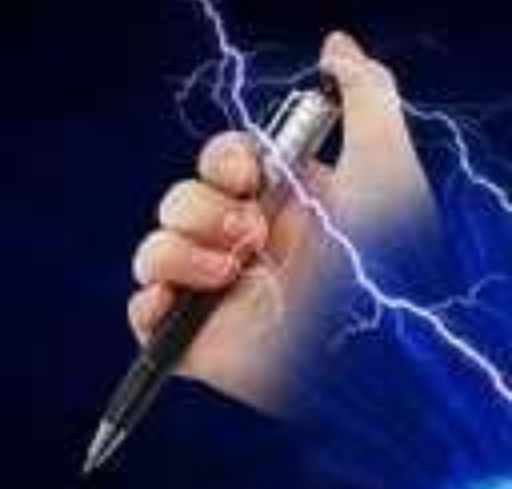 Dtugopis Piszący Rażący Pradem Shock Dowcip Prank Prezent