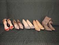 5 par butów szpilki czułenka sandały botki 39-40
