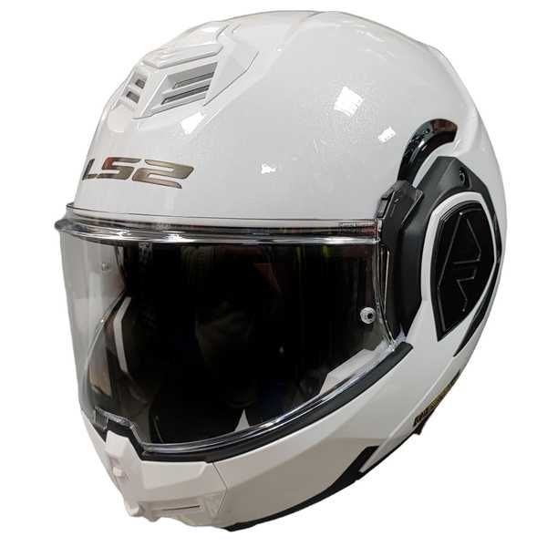 Kask motocyklowy szczękowy LS2 FF906 Advant biały połysk modułowy