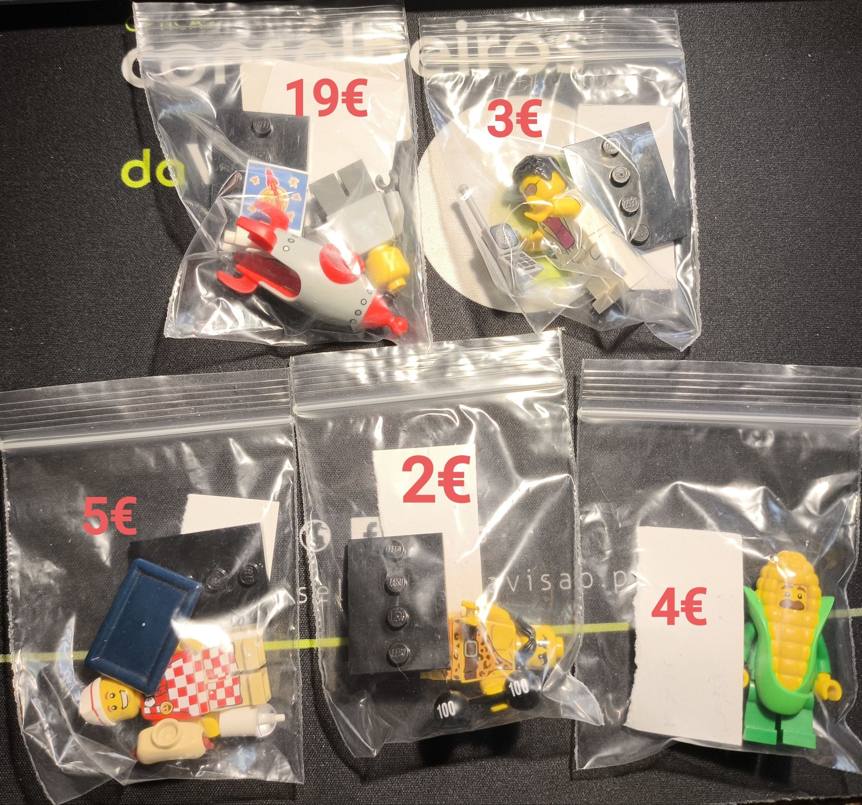 Minifuguras Lego de Várias Series