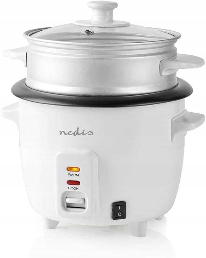 Parowar Nedis Rice Cooker 0,6l biały 300W