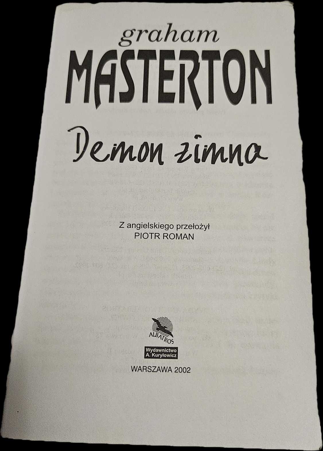 Demon Zimna - Graham Masterton (wyd. Albatros 2002r.)