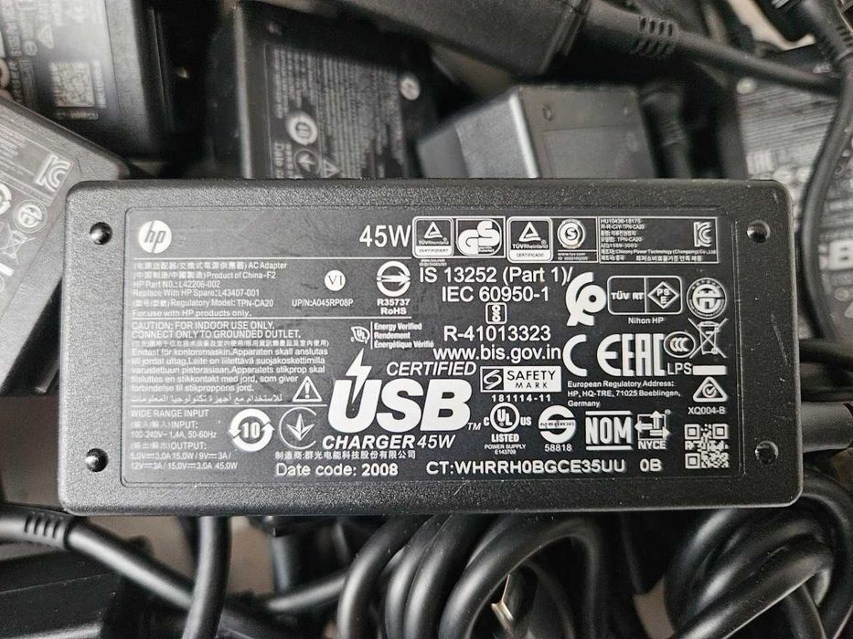 Оригінальний блок живлення HP 45 w Type C 15v 3a / 9v 3a / 5v 3a