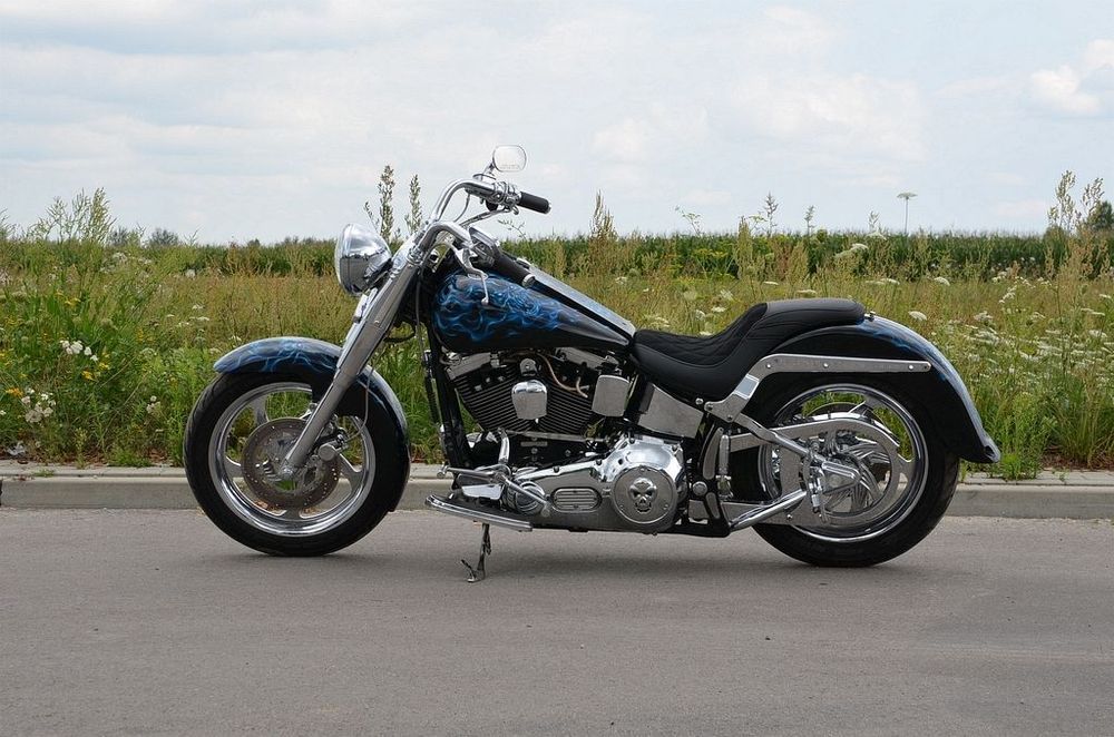 Harley-Davidson Softail Fat Boy FLSTF EVO Custom 1998 Areograf Piękny