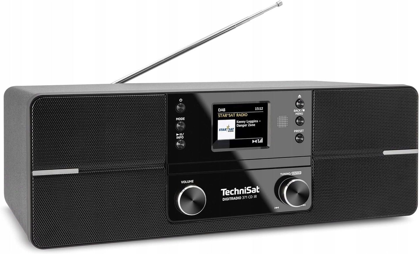 Радіо інтернетне technisat 371 cd ir dab fm цифрові чорний