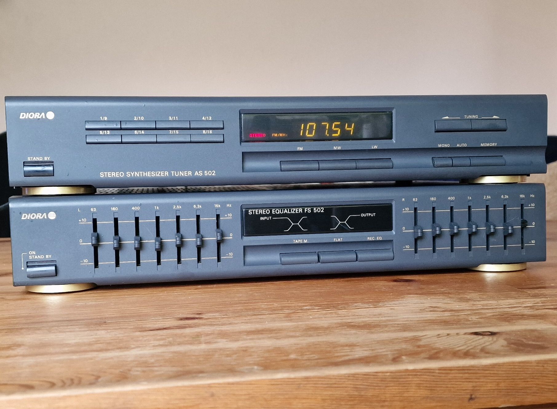 Tuner AS 502 Unitra Diora korektor FS 502 Tanio
