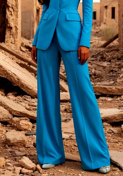 Spodnie dresowe w Wysokim stanie  na kant.  Roz S/M. Nowe  Hit.