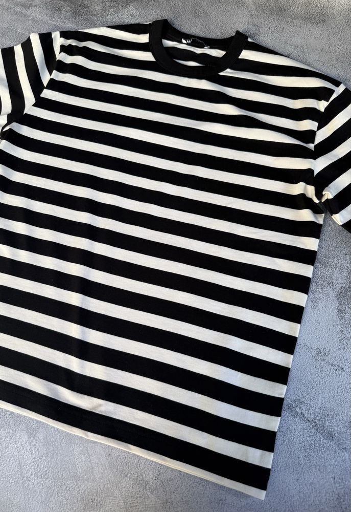 T-shirt męski Zara paski rozm S