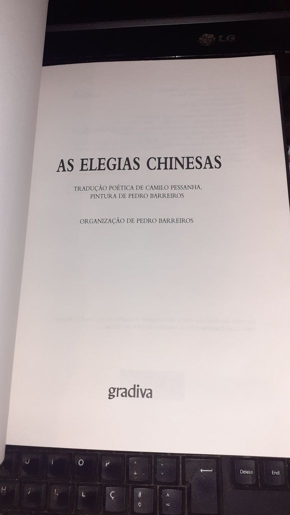 As Elegias Chinesas /Tradução Poética de Camilo Pessanha