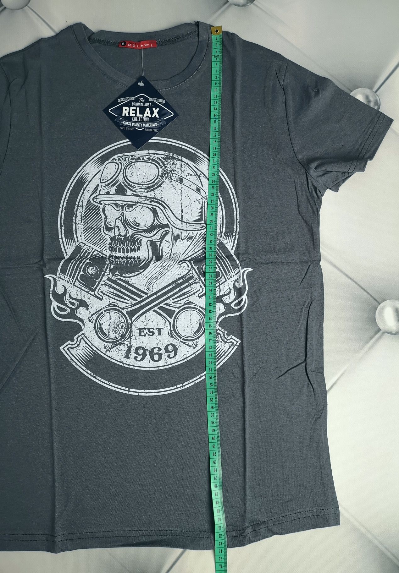 Szary T-shirt męski