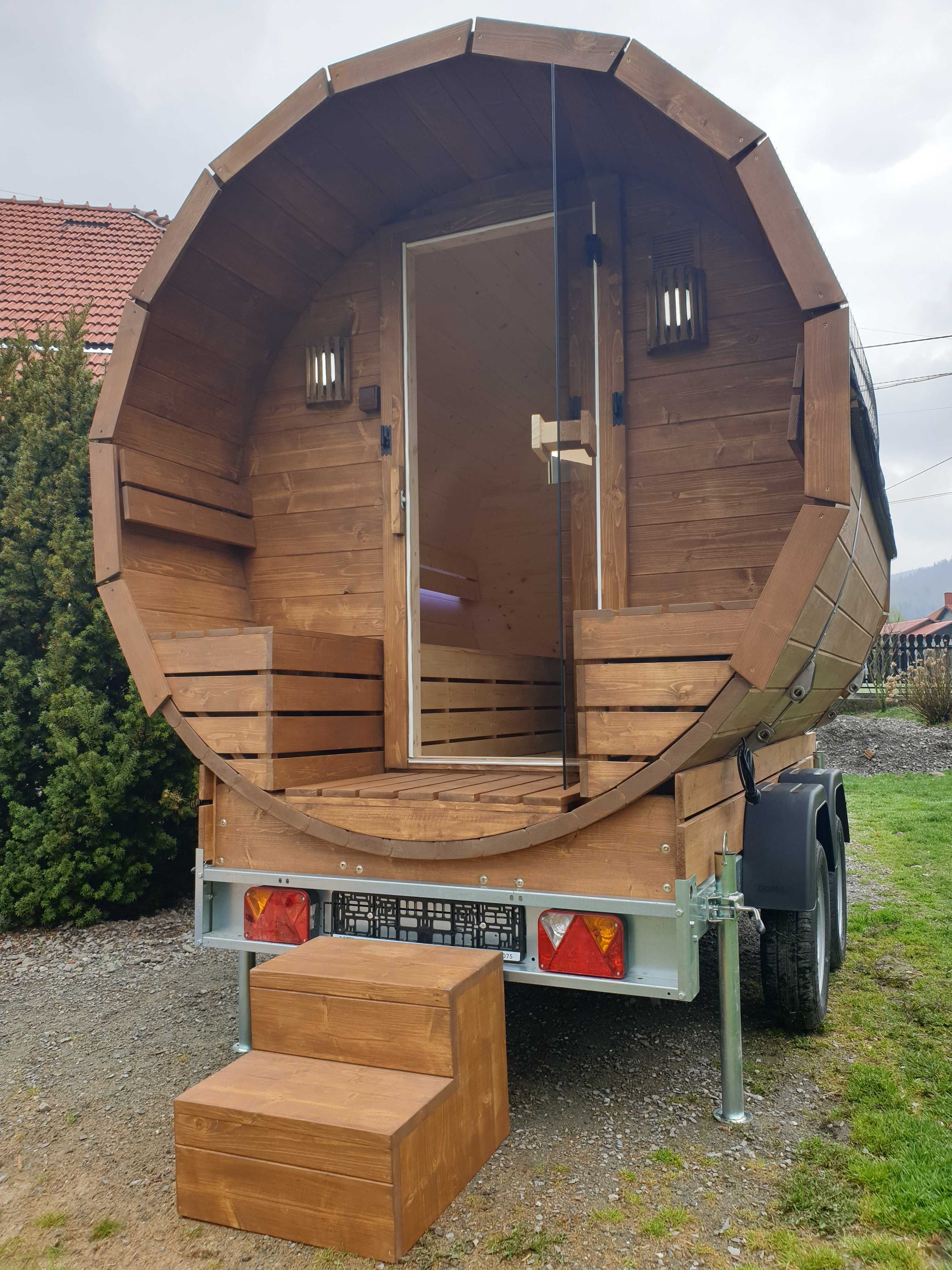 Sauna ogrodowa mobilna