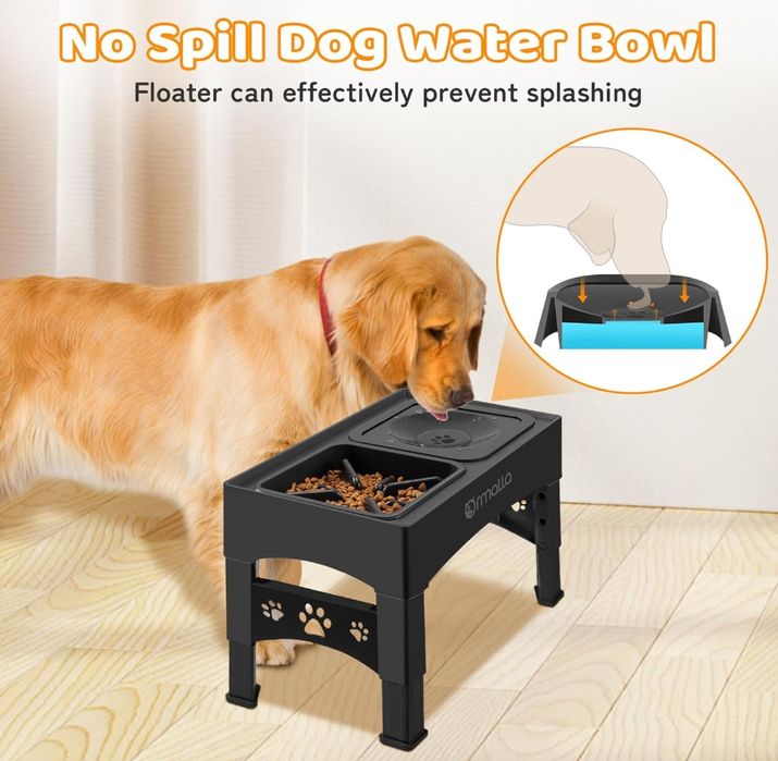 Ormalla Podwyższona Miska Regulowana Dla Dużych Średnich I Małych Psów