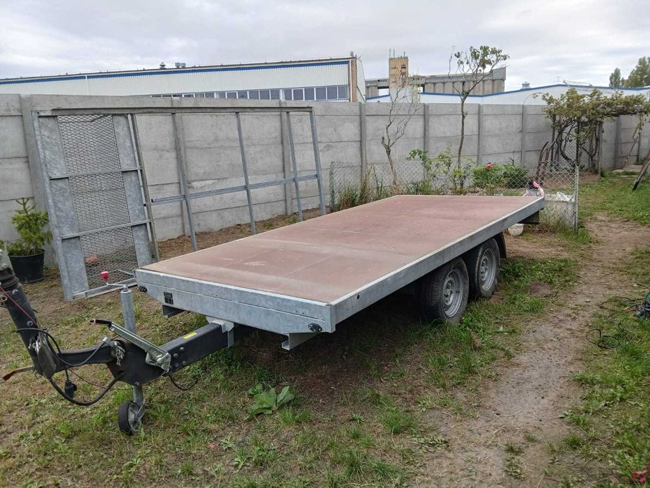 przyczepa ciężarowa platforma SORIN mocna duża 415 cm x 195 cm DMC2700
