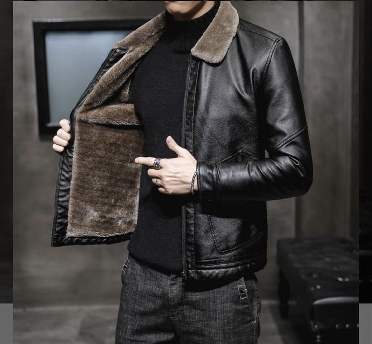 Куртка шкіряна чоловіча