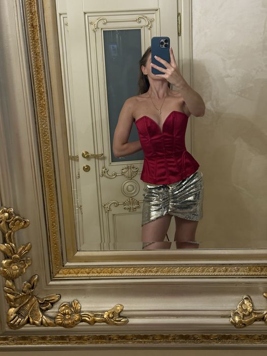 Корсет agent provocateur красный шелковый оригинал