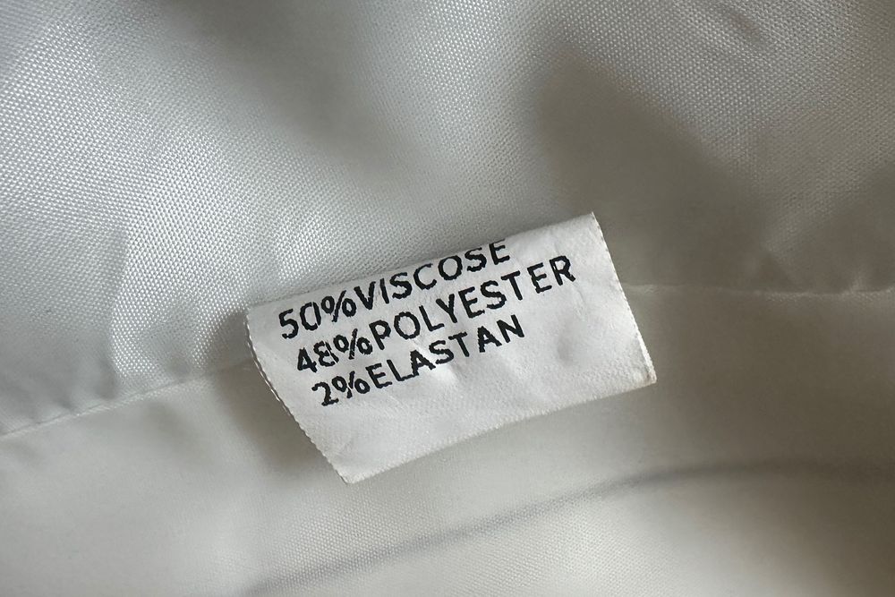 Długi żakiet marynarka prążek biały kremowy casual oversize luźny krój