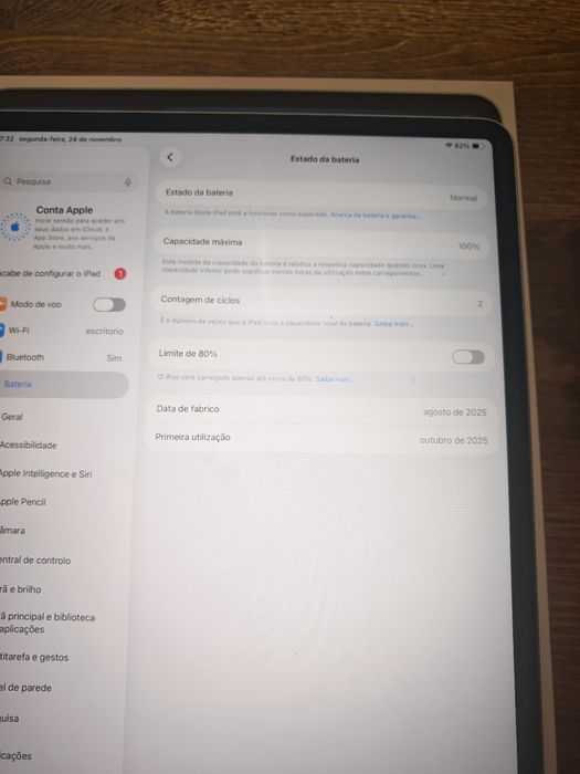 iPad Air 13" 128GB Azul Semi-novo, C/Garantia Aceito Retomas