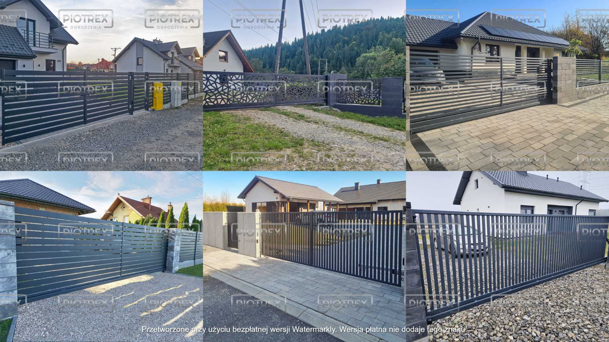Unikalne ogrodzenia CNC bramy, furtki oraz przęsła z aluminium i stali
