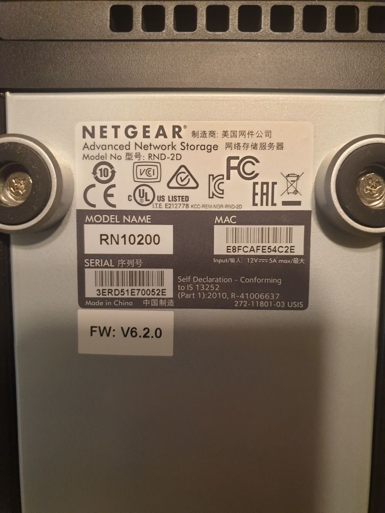 NAS Netgear ReadyNAS 102