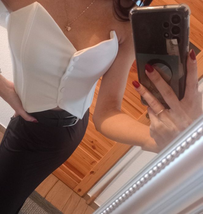 Top bluzka gorsetowa piękna nowa XS S