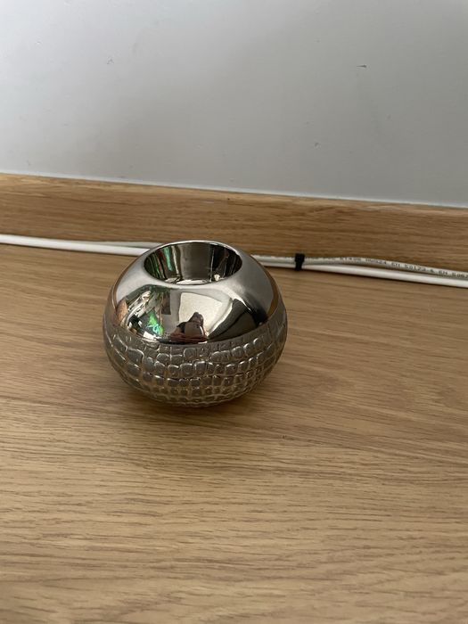 Świecznik na tealight porcelanowy glamour