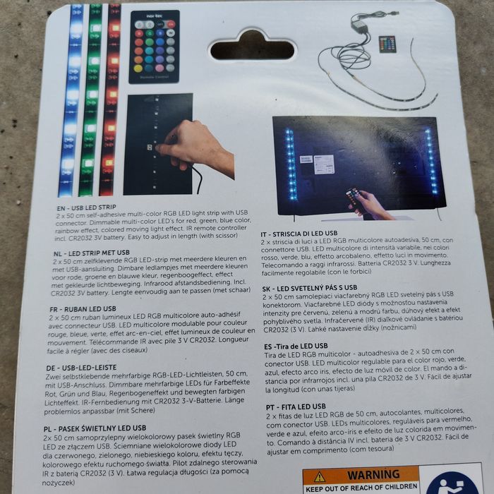 Taśma LED USB TV taśma 2x 50 cm