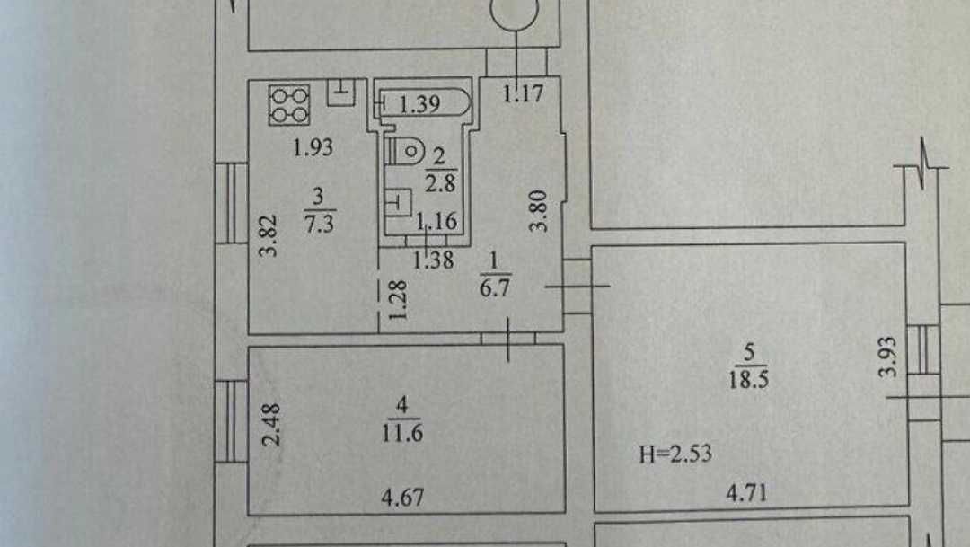 Продам 2 ком. квартиру на улице Ивана Камышева (87915)