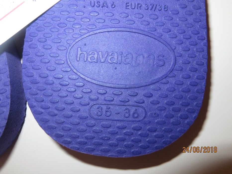 NOVAS - Havaianas slim do Brasil azuis e brancas - 35 36