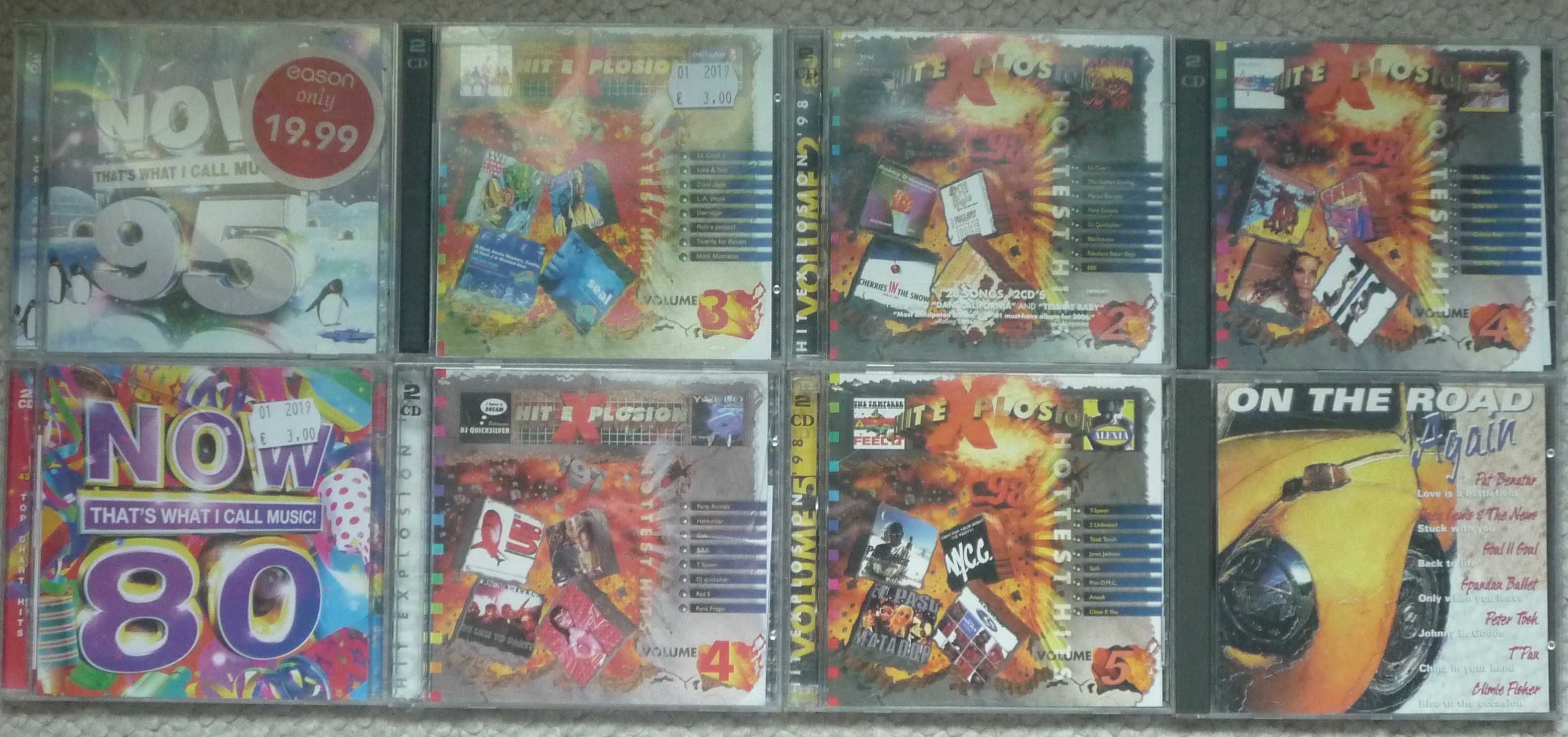 8xCD składanki eurodance, disco, pop