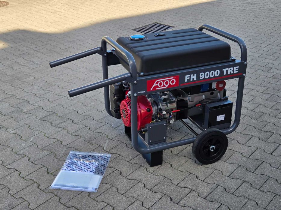 Agregat Fogo FH 9000R Honda , AVR - stabilizacja, 3 fazy, el. WÓZEK