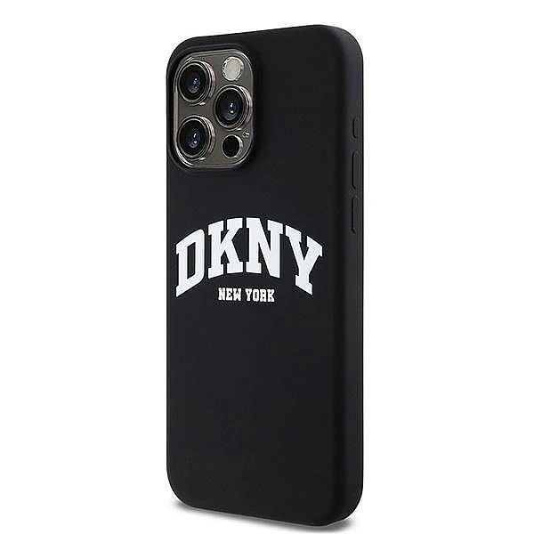 Etui DKNY Liquid Silicone White Printed Logo MagSafe na iPhone 14 Pro