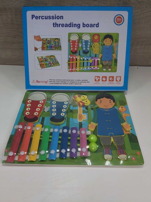 Nowa drewniana tablica wielofunkcyjna,przeplatanka ,cymbałki