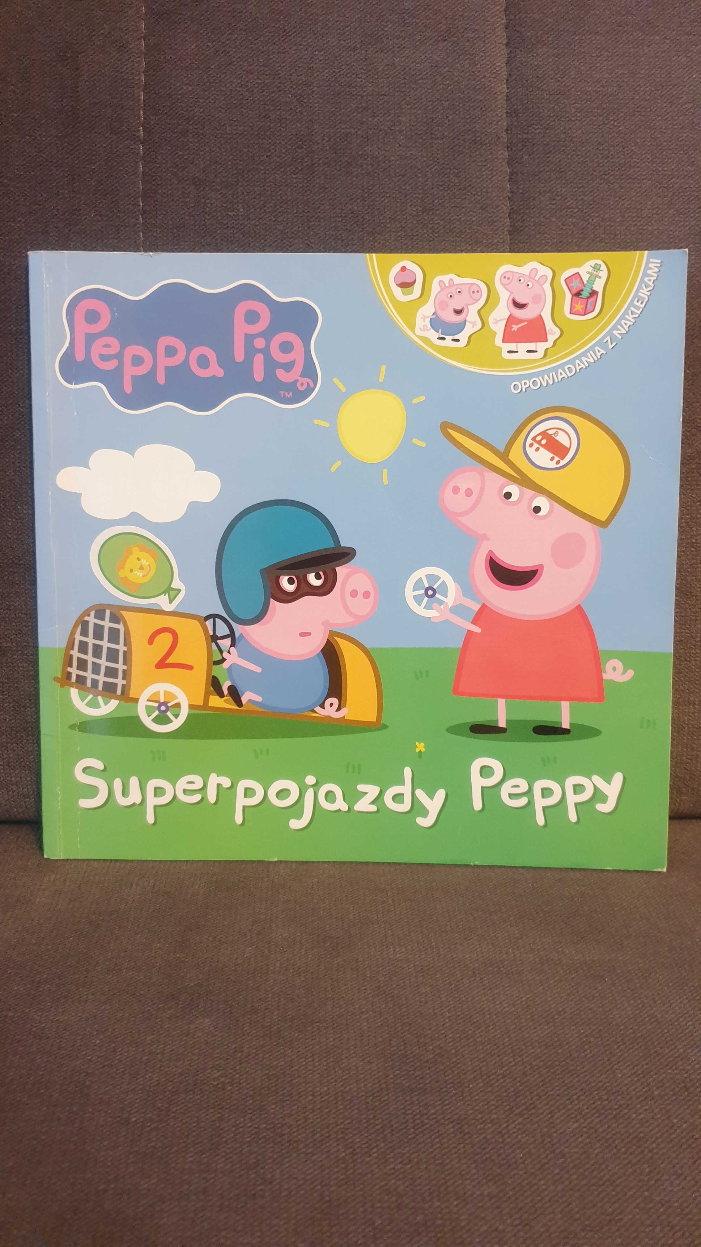 Świnka Peppa Peppa pig opowieści z naklejkami: Superpojazdy Peppy
