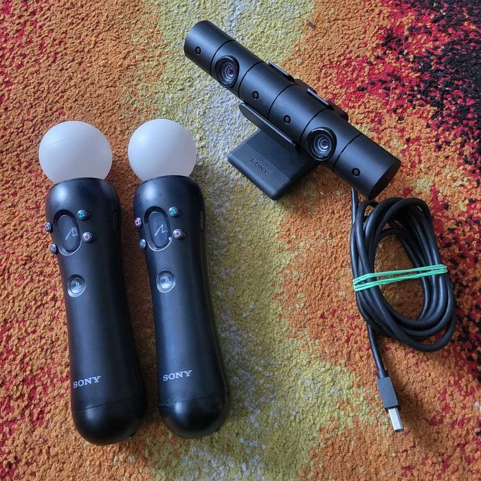 Zestaw Kamera VR Sony Playstation 4 V2 + 2x Kontrolery Move Ps4 V1