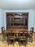 Mobília vintage - mesa de jantar e armário aparador em cerejeira