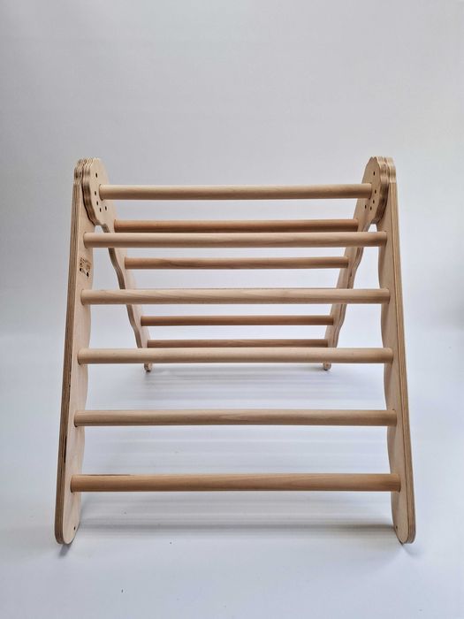 MAMOI Trójkąt wspinaczkowy dla dzieci ze zjeżdżalnią, drewniana [F]