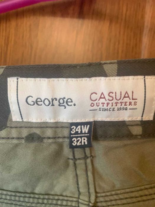 Чоловічі карго штани від George w34 l 32