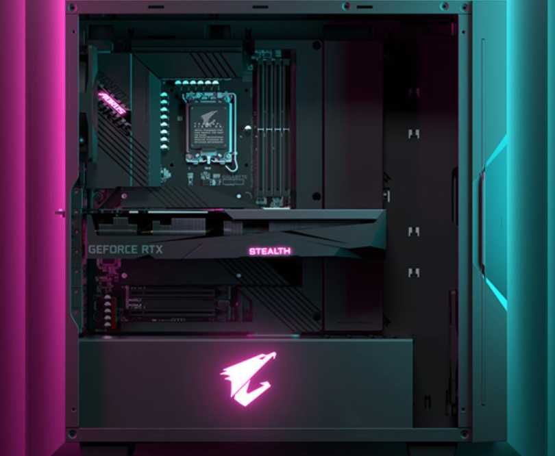 Computador PC Gamer Aorus Project Stealth Novo. Caixa, board e Gráfica